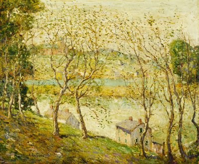 Lente, Harlem River door Ernest Lawson